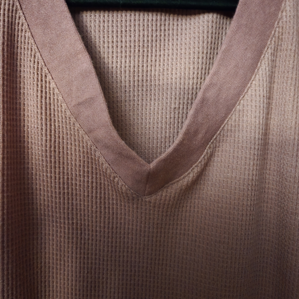 Women's Mauve Waffle Knit Lounge Set - Picture 5 of 10